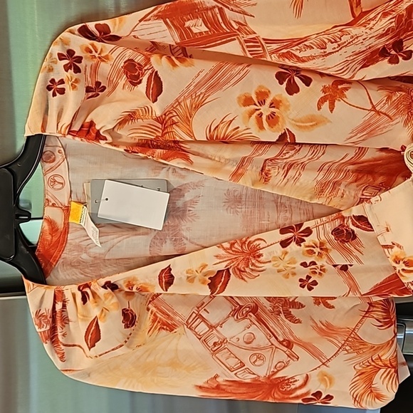 💕AGUA BENDITA💕 Linnea Romper - Shaka Tropical Print Medium M NWT - Picture 14 of 16